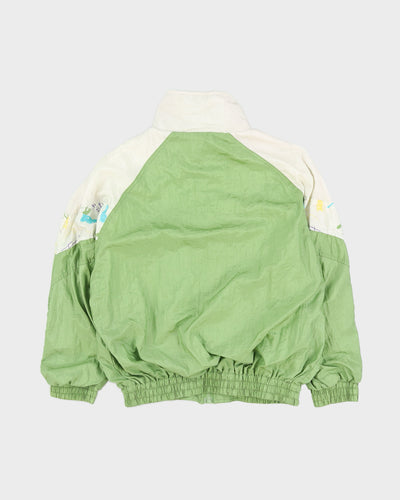 Vintage 90s Fisco Italian Sportswear Green Track Jacket - M