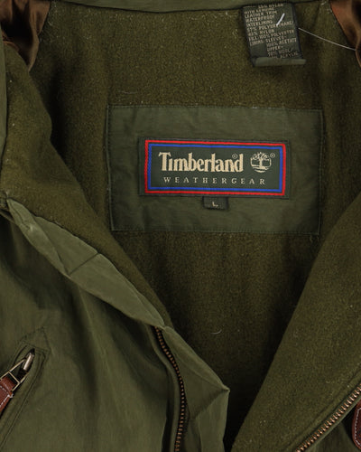 Vintage 90s Timberland Wheathergear Green Jacket - L