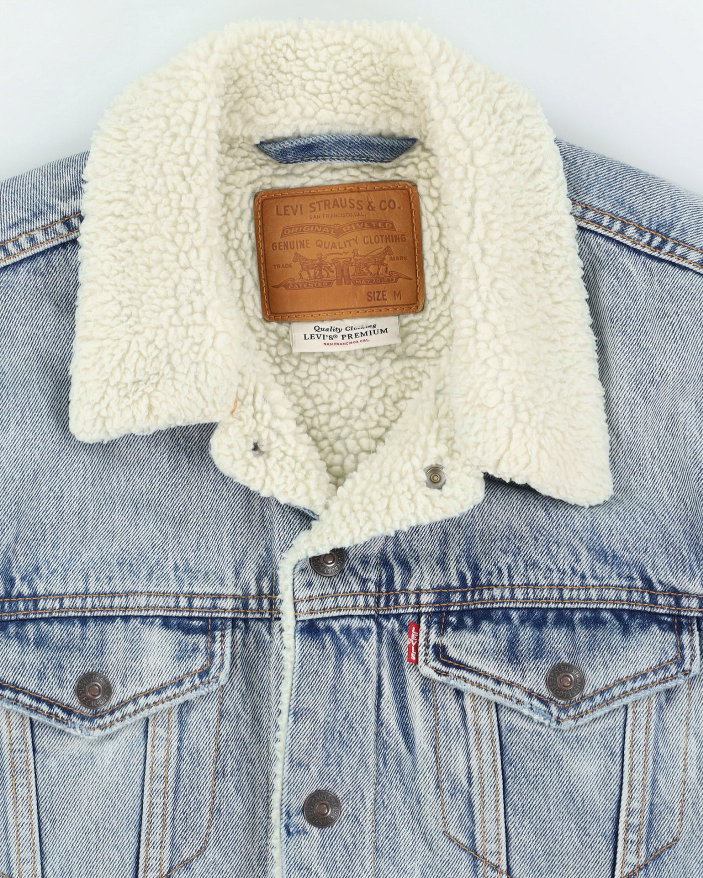 Levi's Big E Repro Fleece Lined Denim Jacket - M