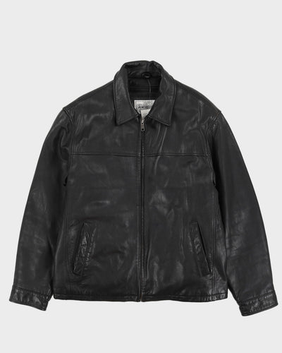 Vintage 90s Sawyear Of Napa Black Leather Jacket - L