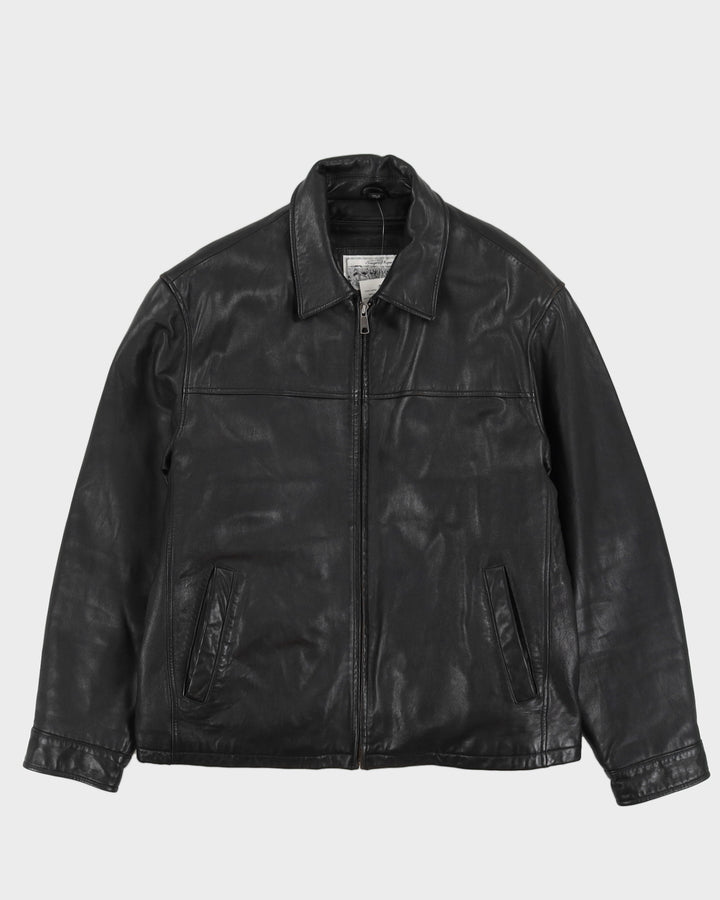 Vintage 90s Sawyear Of Napa Black Leather Jacket - L