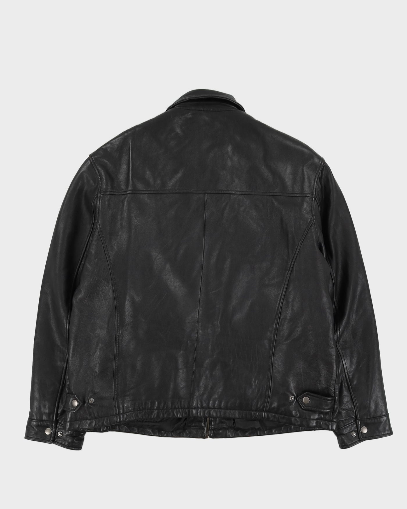 Vintage 90s Sawyear Of Napa Black Leather Jacket - L