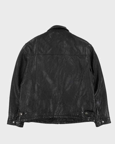 Vintage 90s Sawyear Of Napa Black Leather Jacket - L