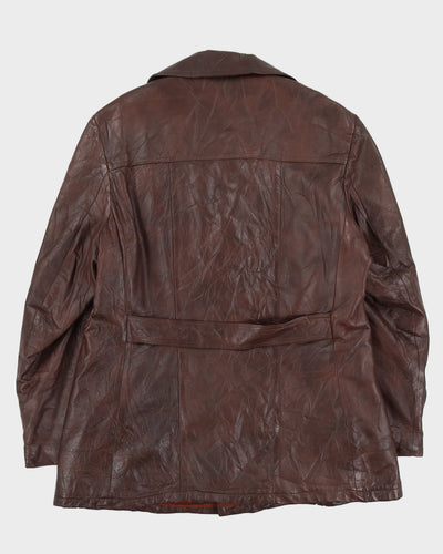 Vintage 70s Mac Mor Brown Leather Jacket - M
