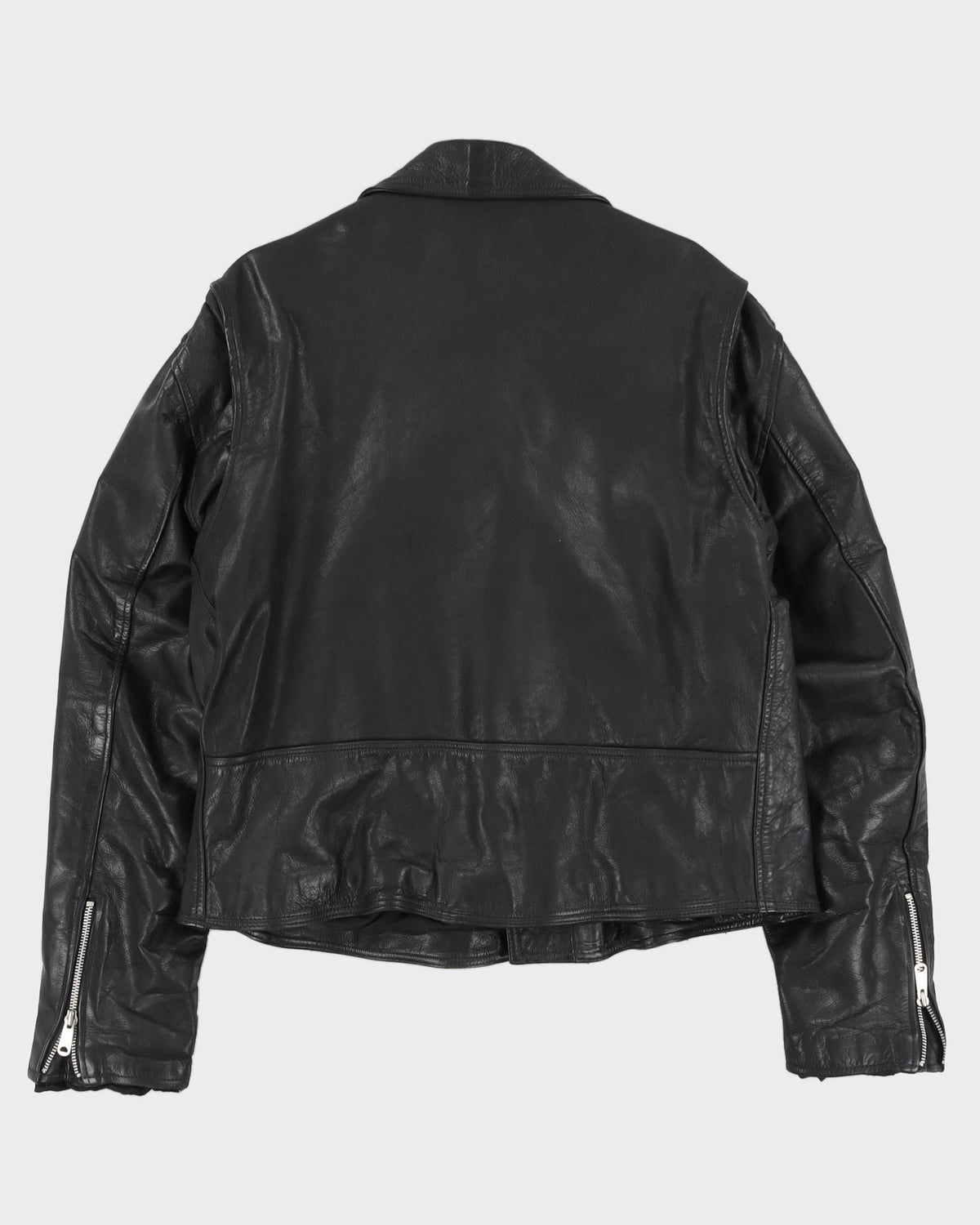Vintage 90s Hi - Spirit Black Biker Leather Jacket - M