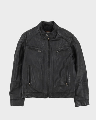 Danier Black Leather Jacket - S