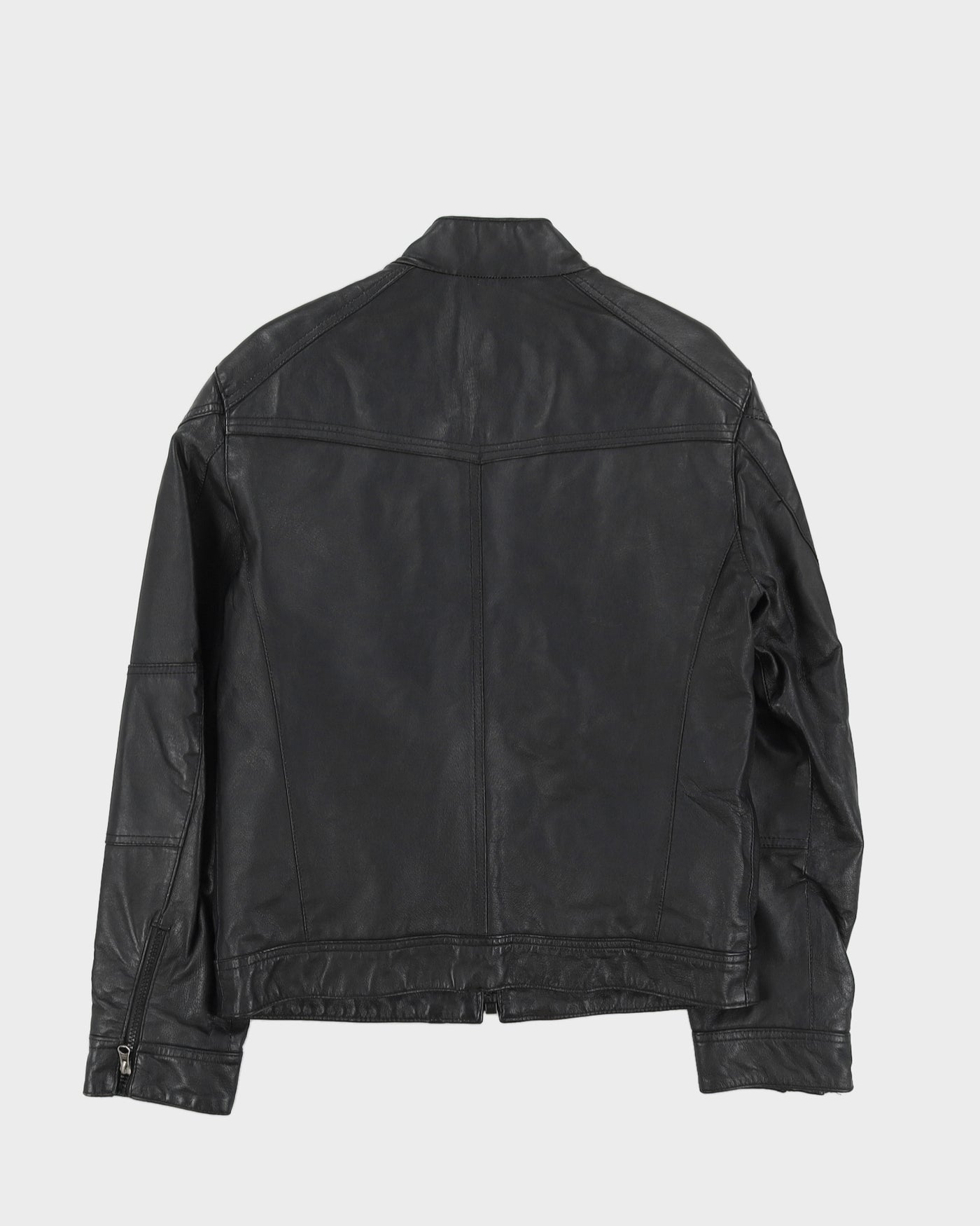 Danier Black Leather Jacket - S