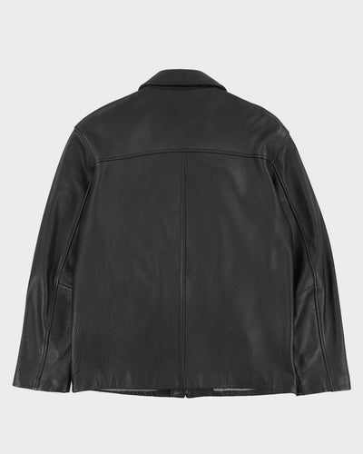 Danier Black Leather Jacket - M