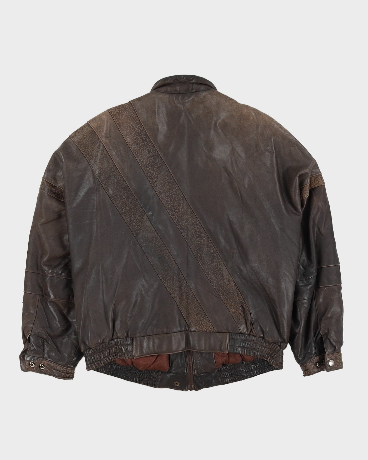 Vintage 90s Tempo Europa By London Fog Brown Leather Jacket - L