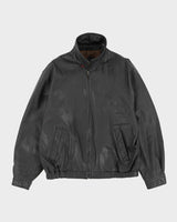 Vintage 80s R&amp;R Black Leather Jacket - L
