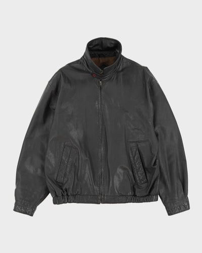 Vintage 80s R&R Black Leather Jacket - L