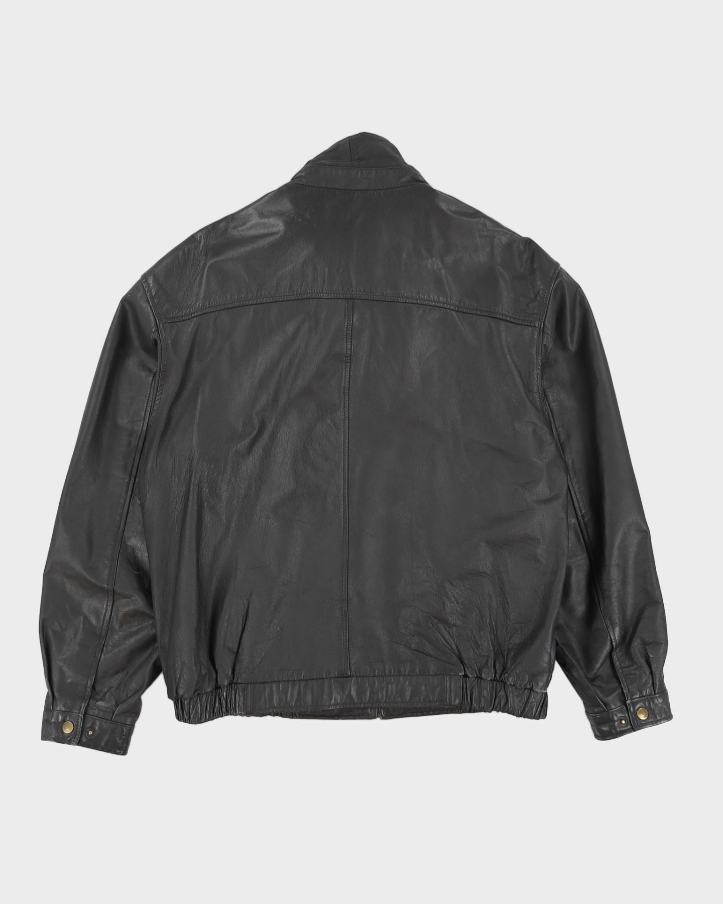 Vintage 80s R&amp;R Black Leather Jacket - L
