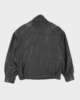 Vintage 80s R&amp;R Black Leather Jacket - L