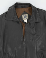 Vintage 80s R&amp;R Black Leather Jacket - L