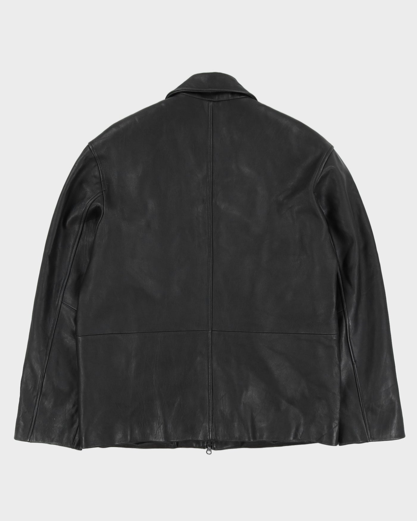 Danier Black Leather Jacket -  M