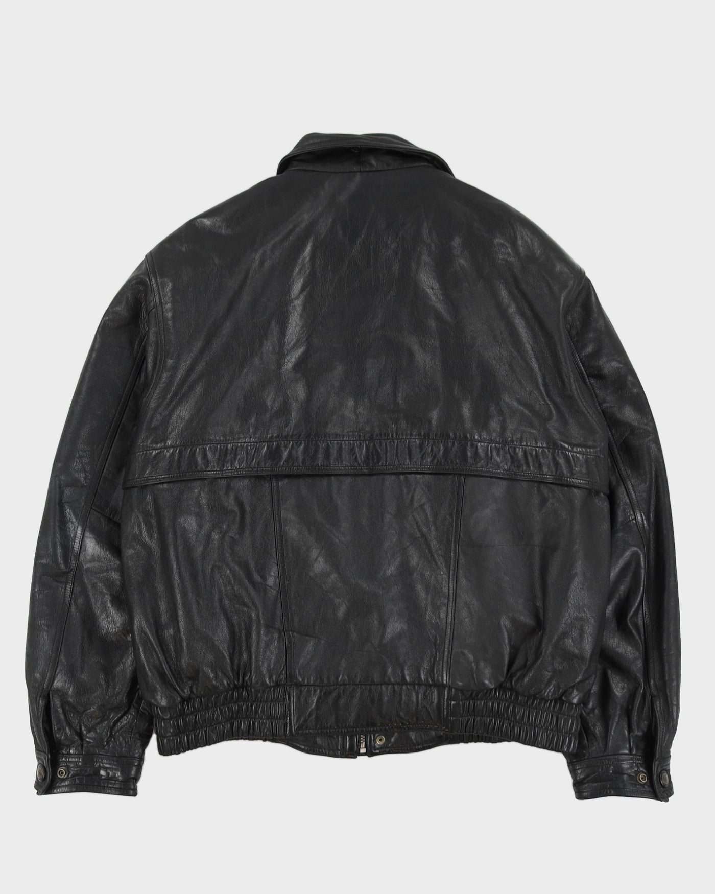 Danier Black Leather Jacket - L