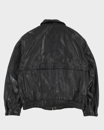 Danier Black Leather Jacket - L