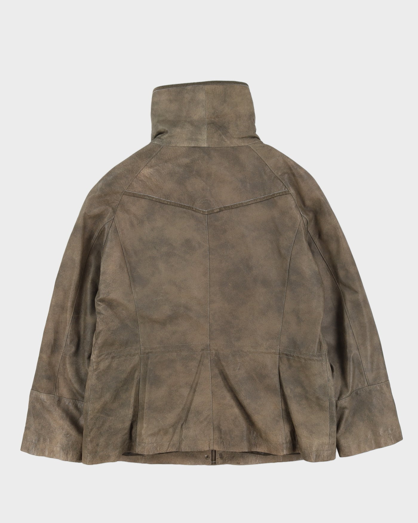 Danier Grey Leather Jacket - L