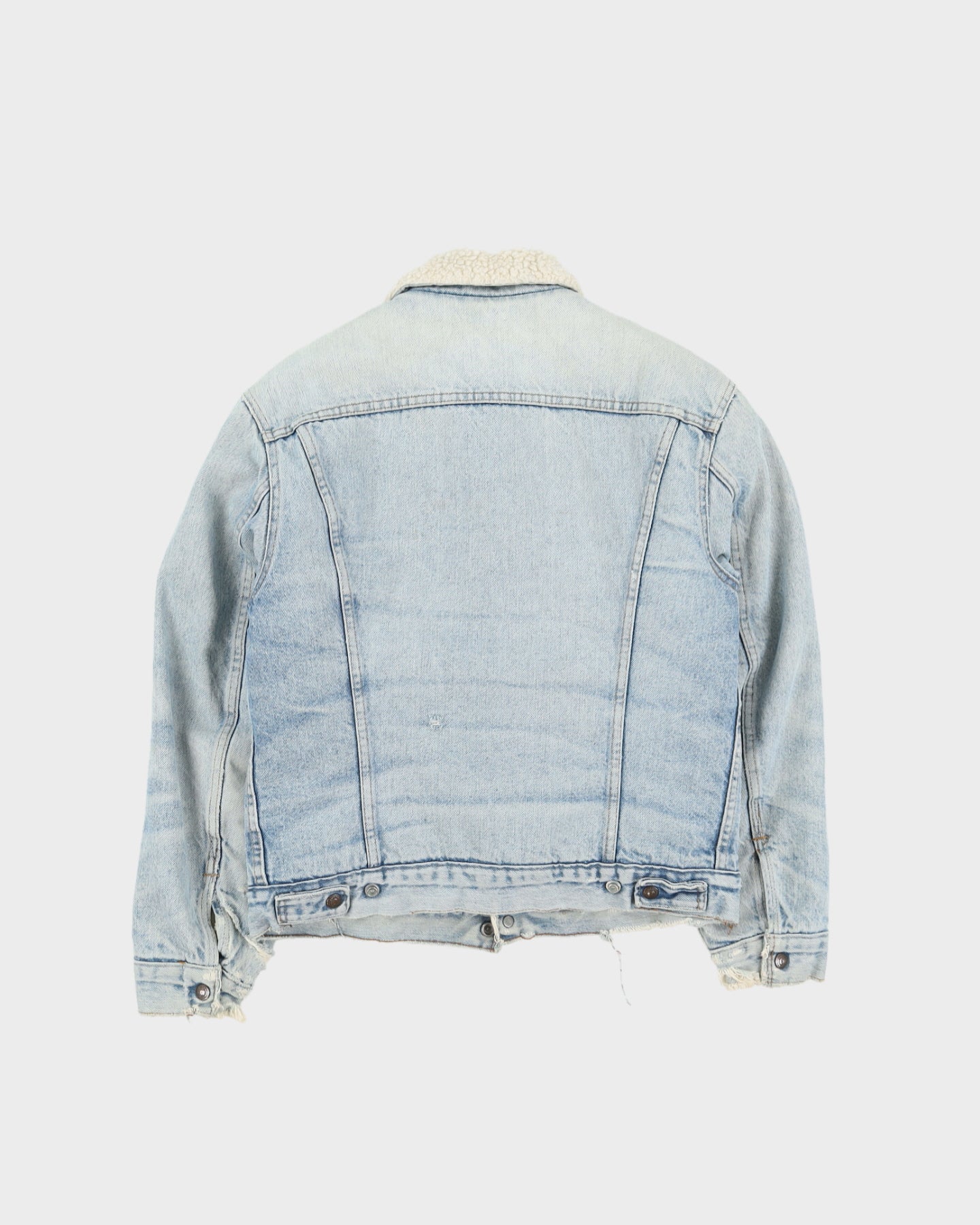 Vintage 80s Levi's Orange Tab Sherpa Lined Denim Jacket - S