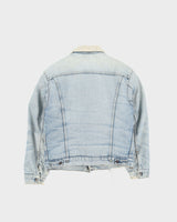 Vintage 80s Levi's Orange Tab Sherpa Lined Denim Jacket - S