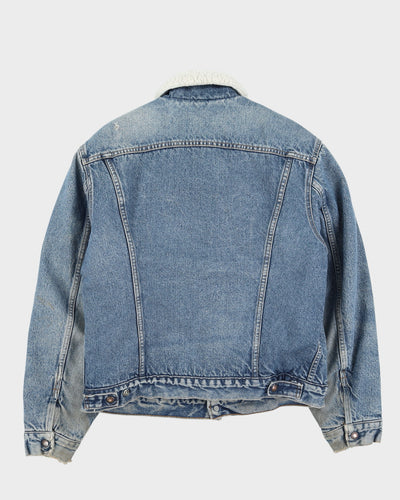 Vintage 80s Levi's Fleece Lined Blue Denim Jacket - L