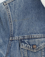 Vintage 80s Levi's Fleece Lined Blue Denim Jacket - L