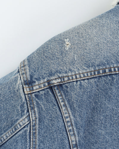 Vintage 80s Levi's Fleece Lined Blue Denim Jacket - L