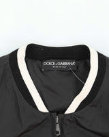 Dolce &amp; Gabbana Black Coach Bomber Jacket - S
