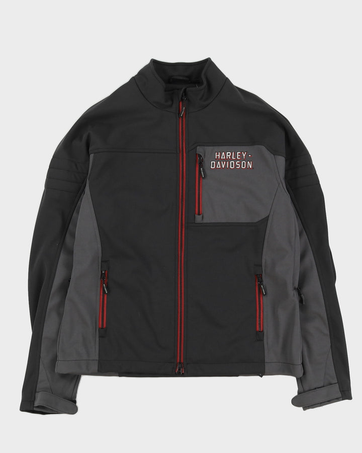 00s Harley Davidson Black Jacket - L