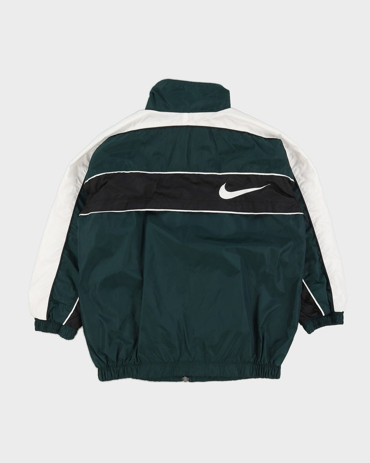 Vintage 90s Nike Green Track Jacket With Embroidery - S