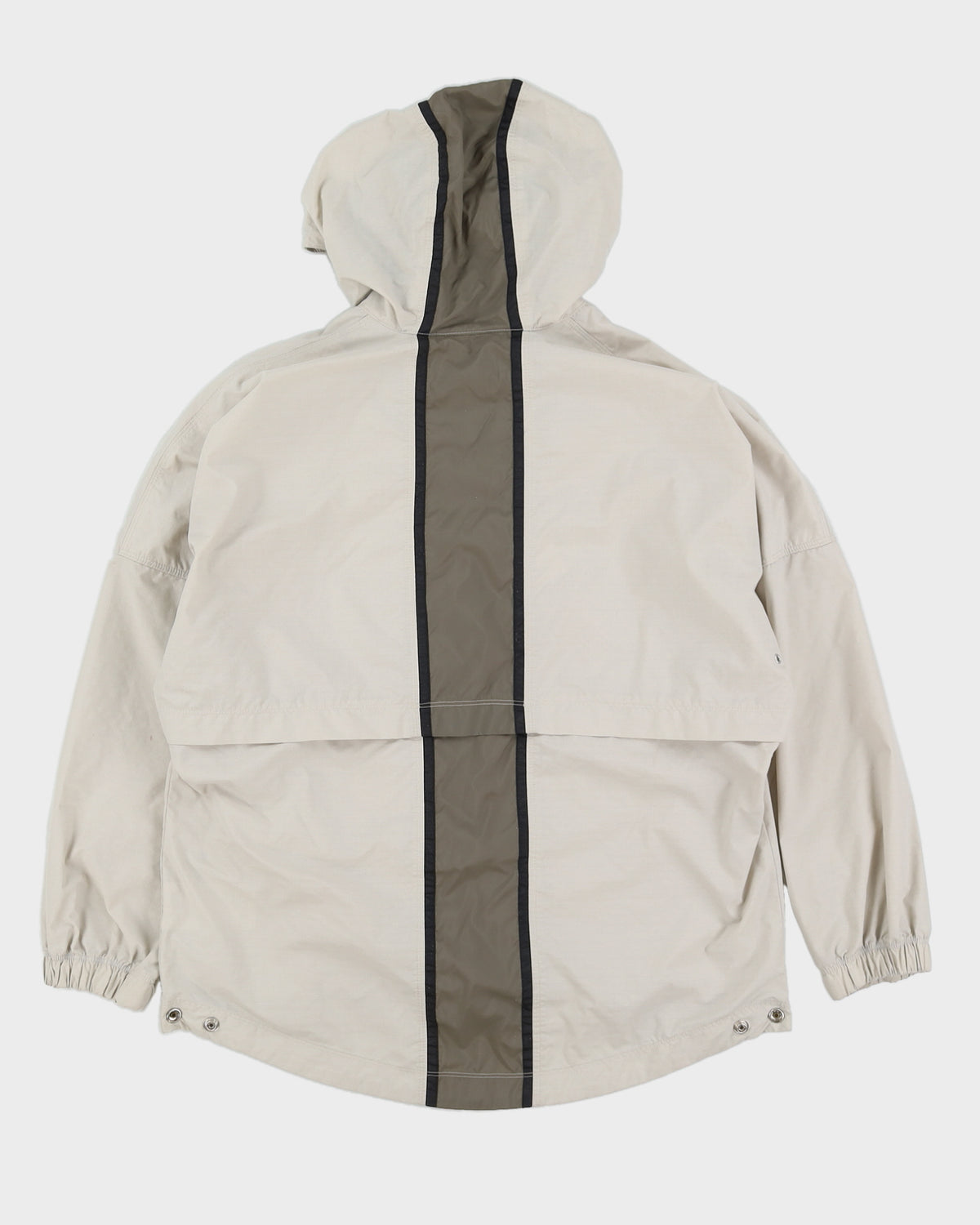 Vintage 90s Nike Cream Quarter Zip Embroidered Jacket - M