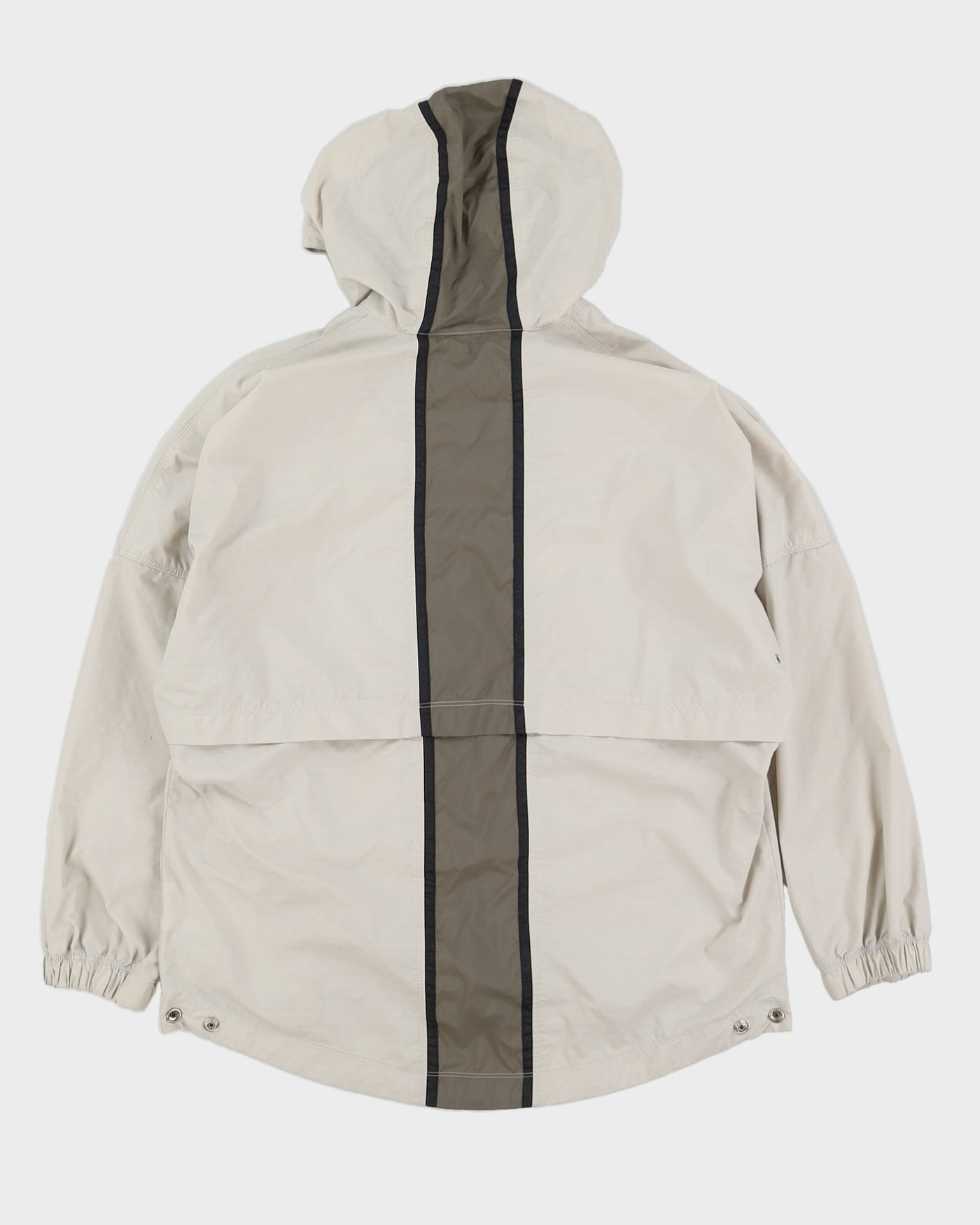 Vintage 90s Nike Cream Quarter Zip Embroidered Jacket - M