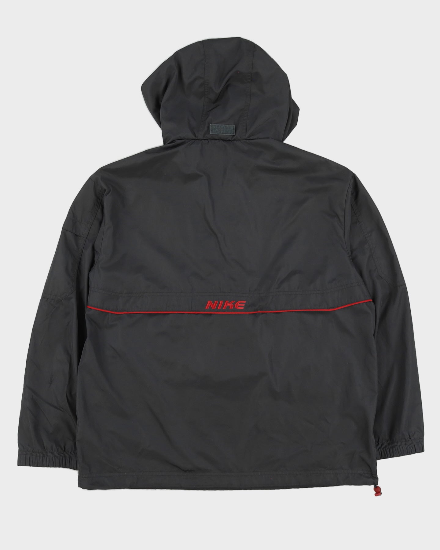 00s Y2K Nike Grey Track Jacket With Embroidery On The Back - M