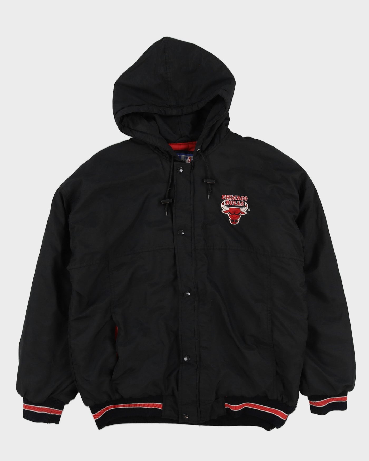 Vintage 90s Starter Chicago Bulls Black Jacket L