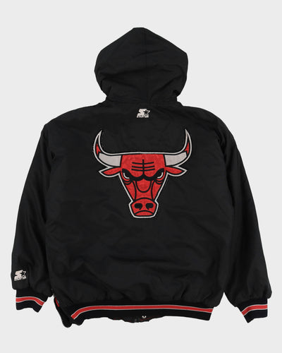 Vintage 90s Starter Chicago Bulls Black Jacket - L