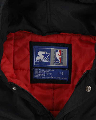 Vintage 90s Starter Chicago Bulls Black Jacket - L