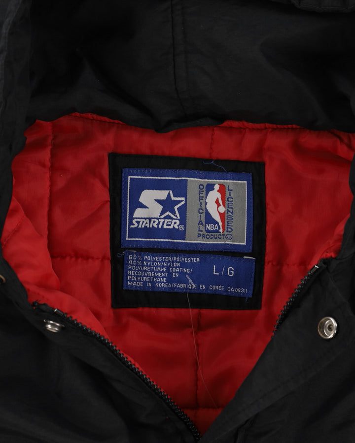 Vintage 90s Starter Chicago Bulls Black Jacket - L