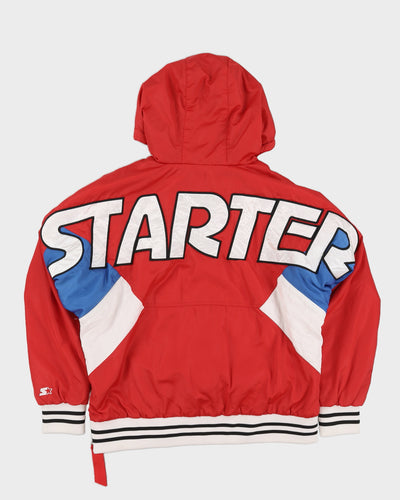 Starter Black Label Red Jacket With Embroidery On The Back - L