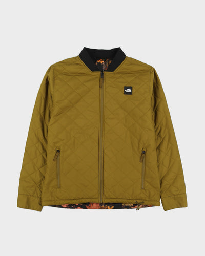 The North Face Green Quilted Reversible Jacket - M