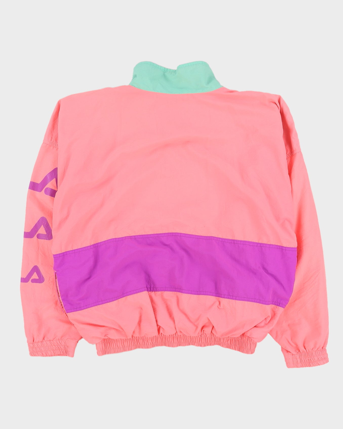 Vintage 90s Fila Pro Beach Pink Quarter Zip Jacket - L