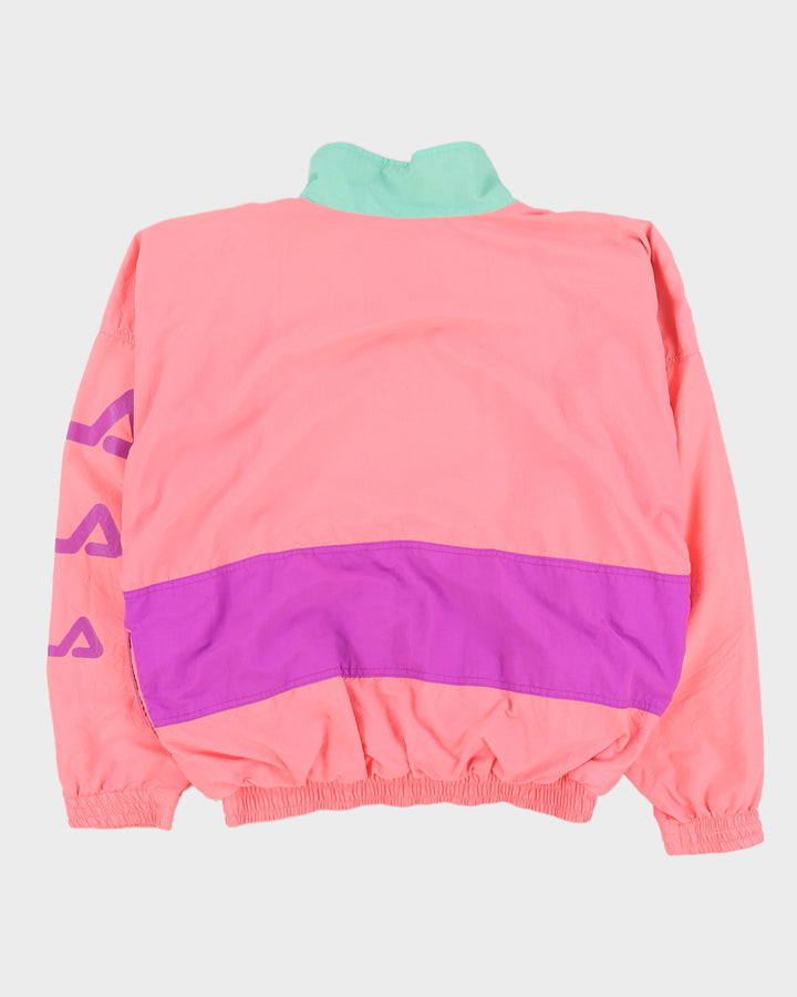 Vintage 90s Fila Pro Beach Pink Quarter Zip Jacket - L