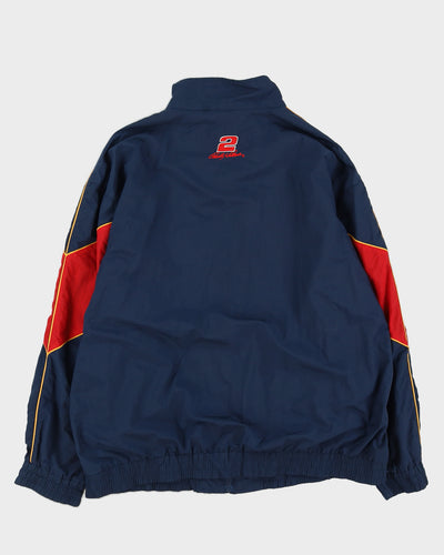 Vintage 90s Nascar 2 Rusty Wallace Blue Jacket - XL