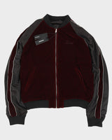 Diesel Black Bomber Reversible Jacket With Embroidery - M