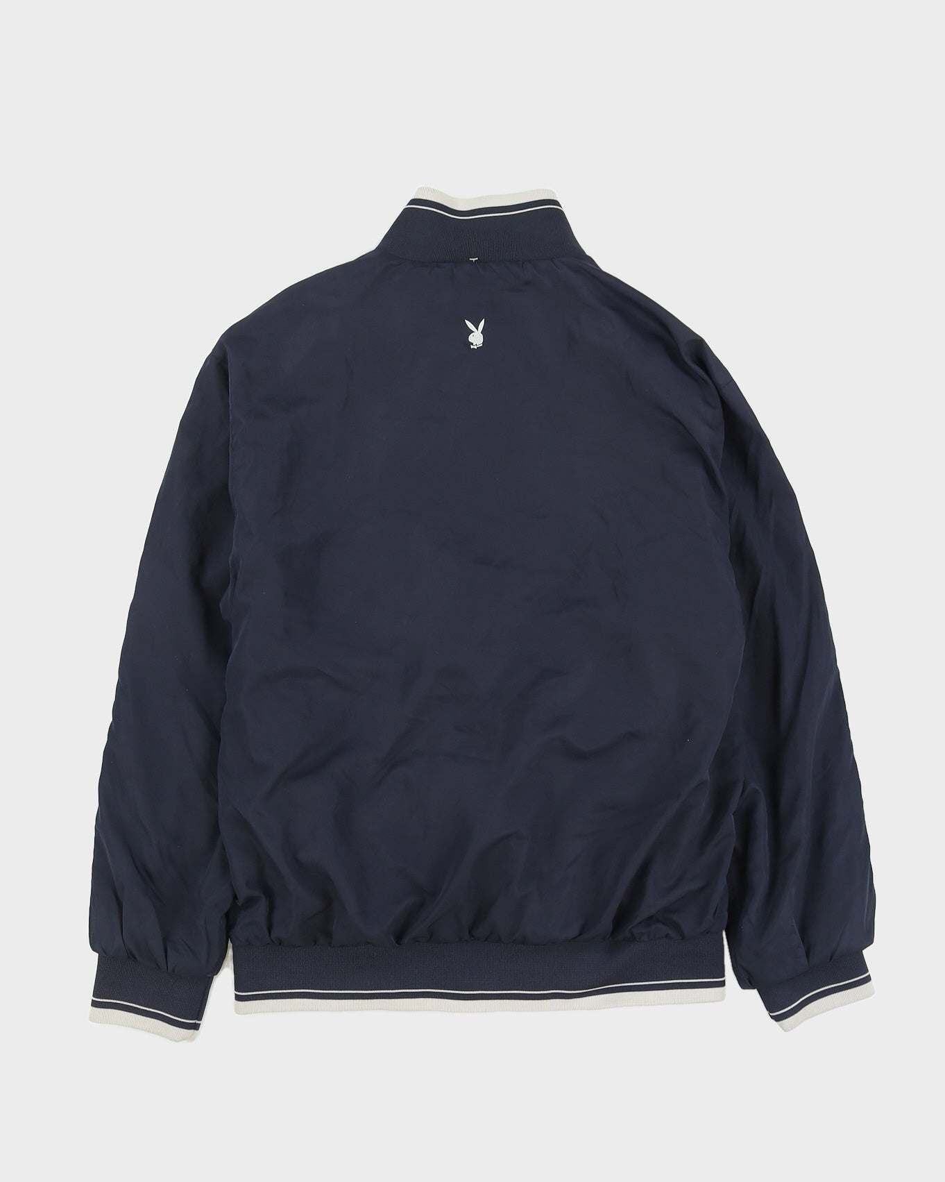00s Y2K PlayBoy Sports Blue Bomber Jacket - L