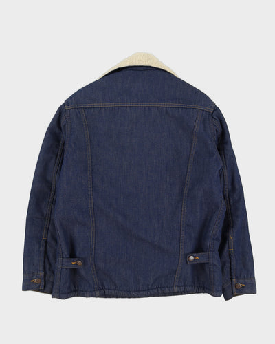 Vintage 70s Sears Roebucks Denim Fleece Lined Jacket - M