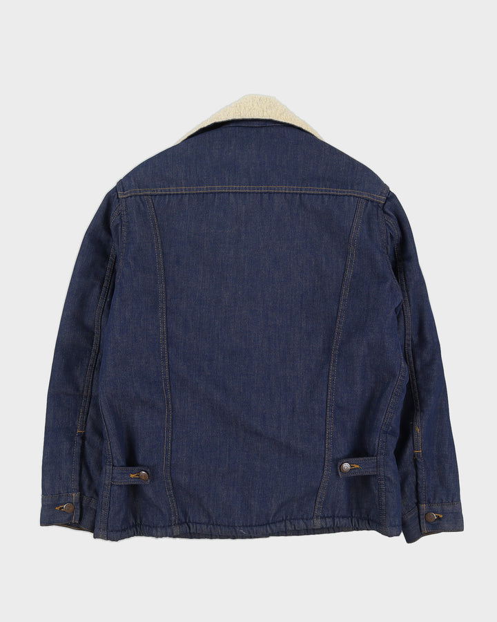 Vintage 70s Sears Roebucks Denim Fleece Lined Jacket - M