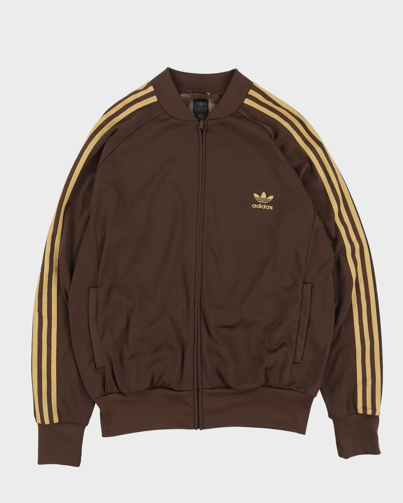 00s Adidas Originals Brown Track Jacket - L
