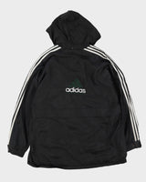Vintage 80s Adidas Equipment Black Windbreaker - L