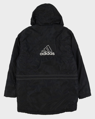 00s Adidas Black Jacket With Embroidery On The Back - L