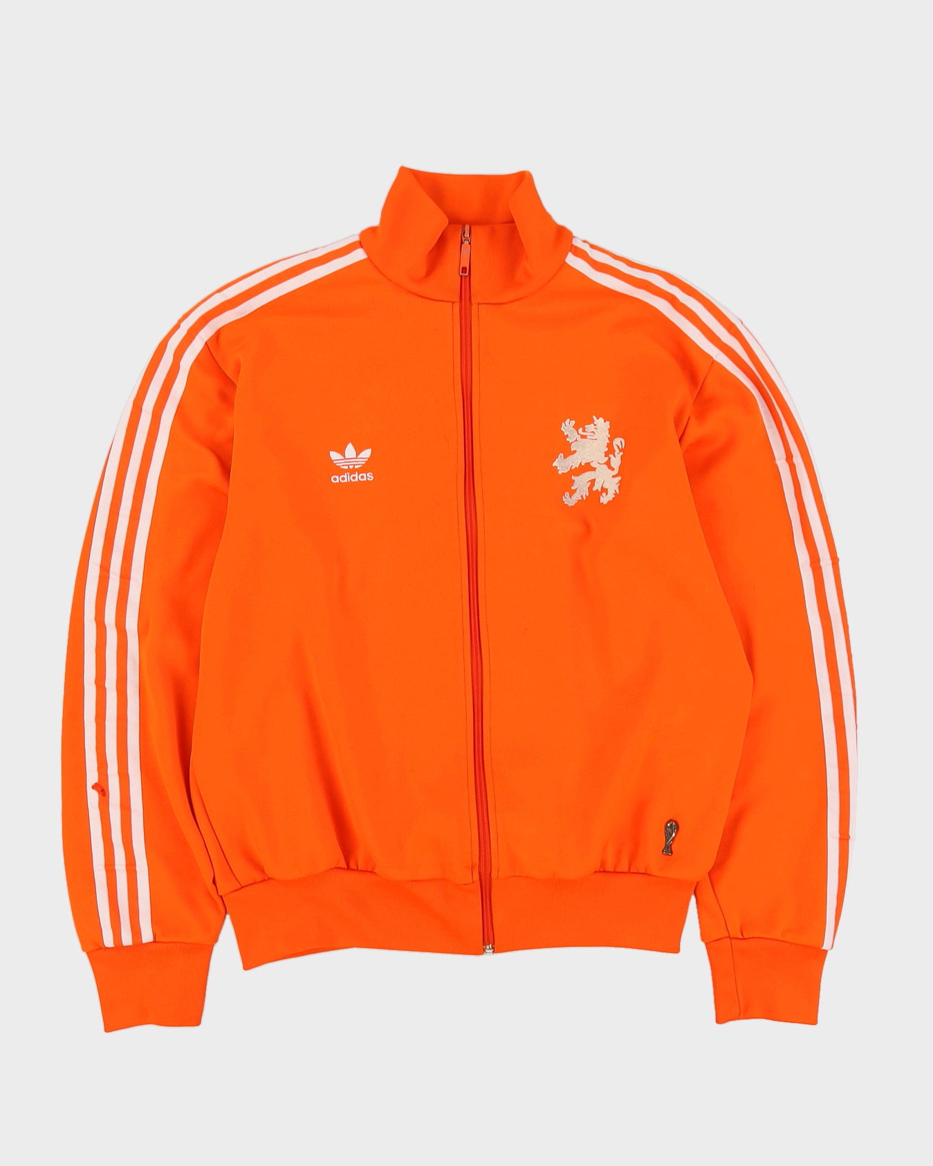 Adidas Orange 1974 Repro Holland Netherlands Orange Track Jacket - L